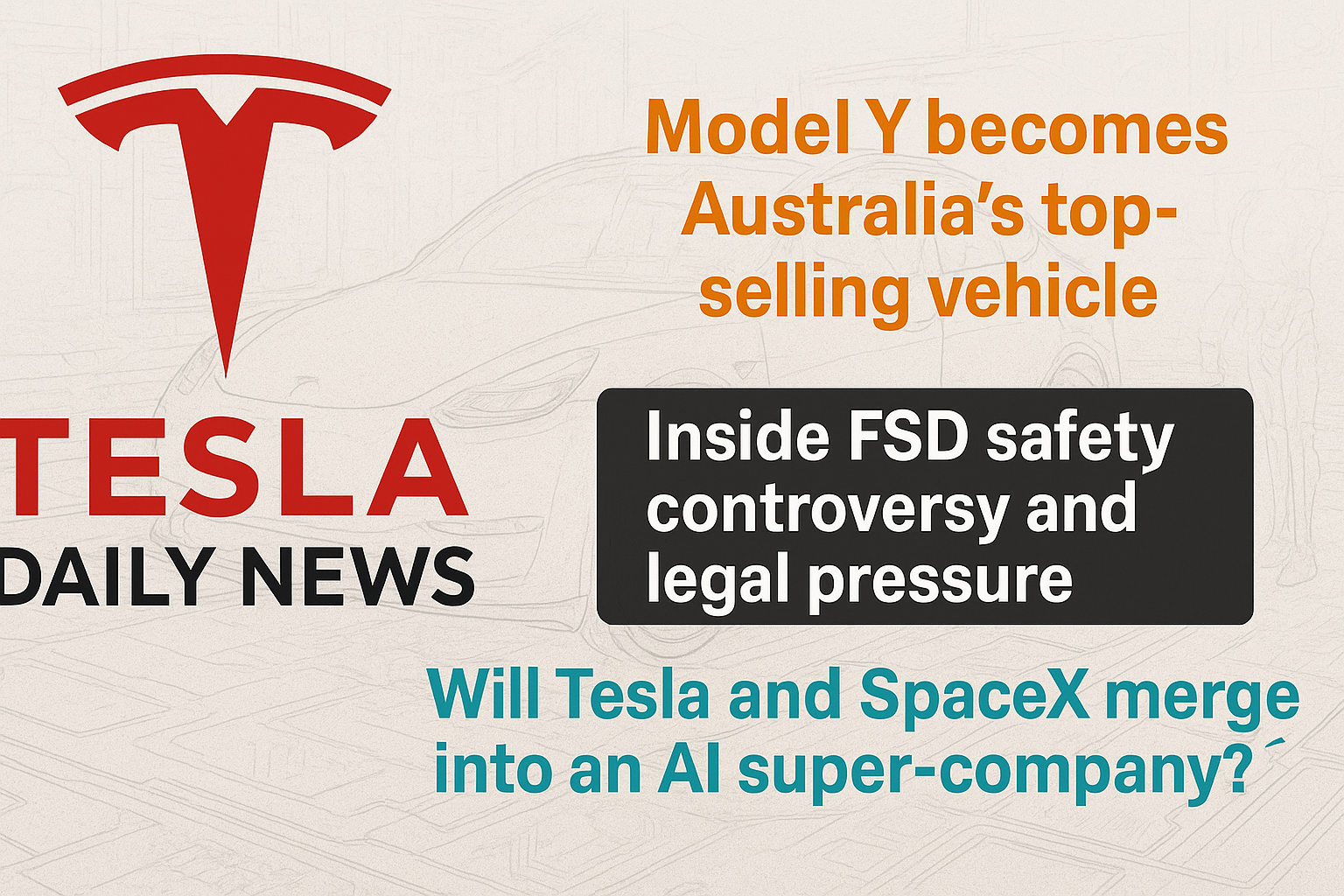 2026-06-04 Tesla News - Model Y tops Australia, FSD scrutiny, Tesla–SpaceX ties episode artwork
