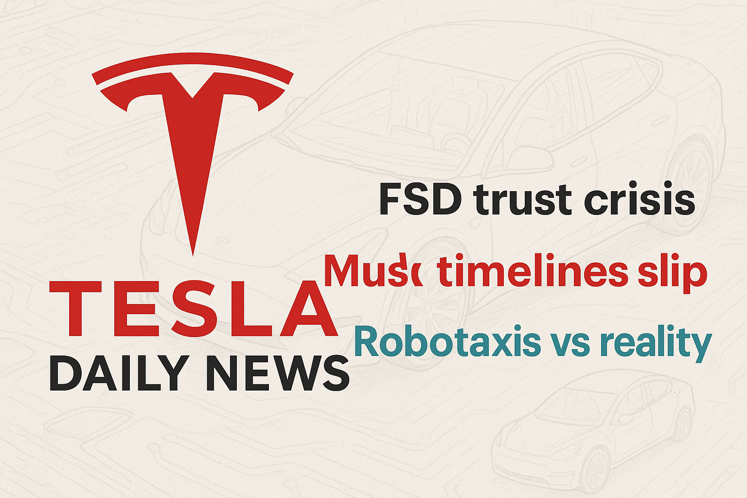 Tesla News - FSD Doubts, JPMorgan Flip, and Musk’s Mars-shot Pay episode artwork