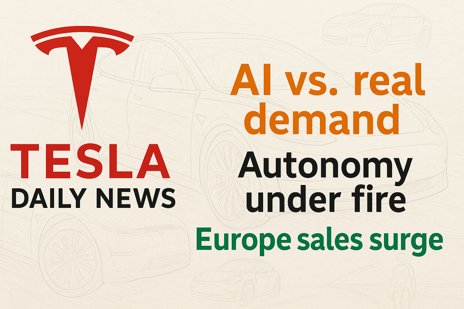 Tesla News - AI Bubble Resilience, FSD Scrutiny, Europe Sales Rebound episode artwork