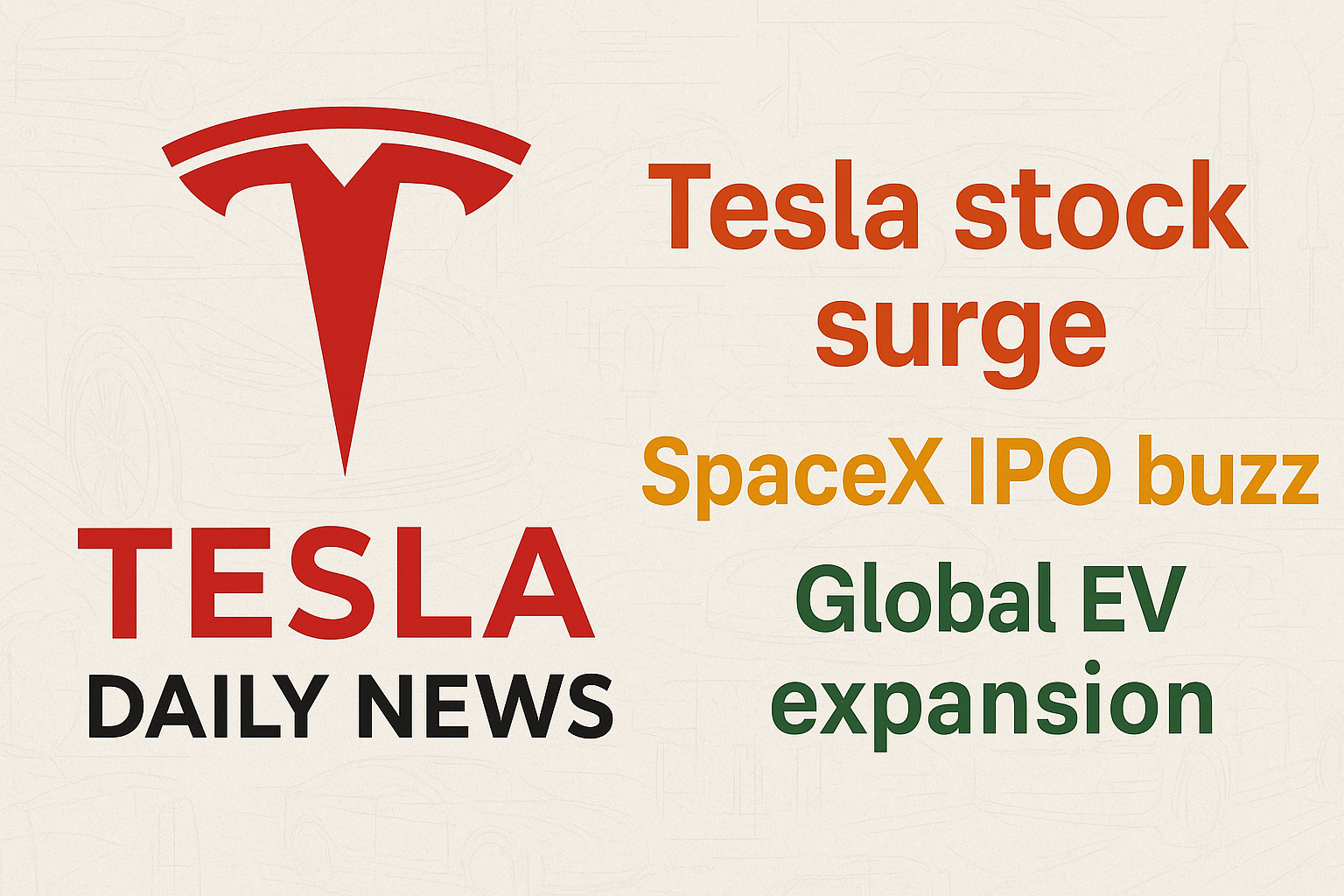 Tesla News - Stock Surge, SpaceX IPO, Global EV Momentum episode artwork