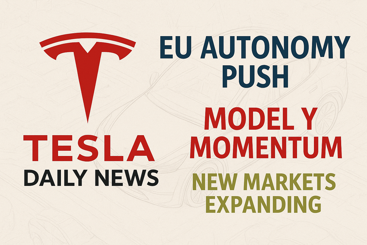 Tesla News - EU Autonomy Moves, Model Y Surge, Bulgaria Launch episode artwork