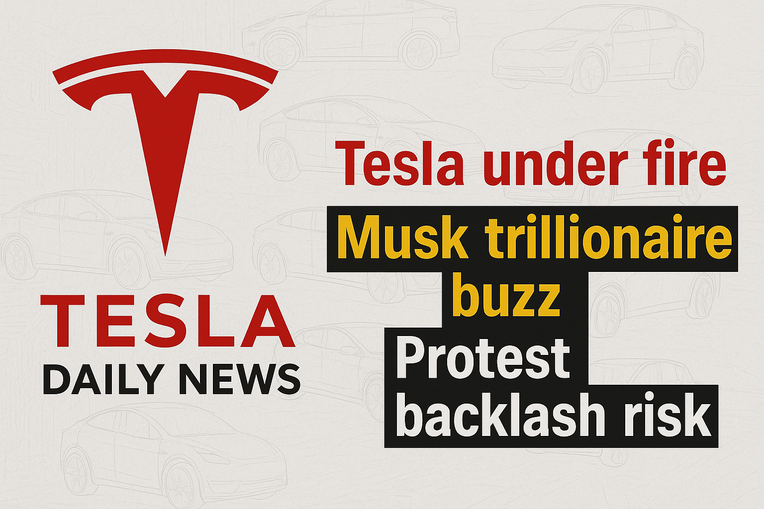 Tesla News - Stock Action, G7 Protest Backlash, Musk Trillionaire Status episode artwork