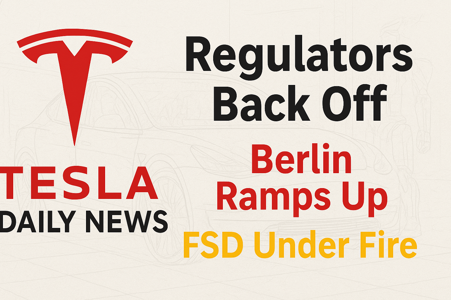Tesla News - Steering Probe Closed, Berlin Expansion, Supercharger Evolution, FSD Risks and Rescues episode artwork