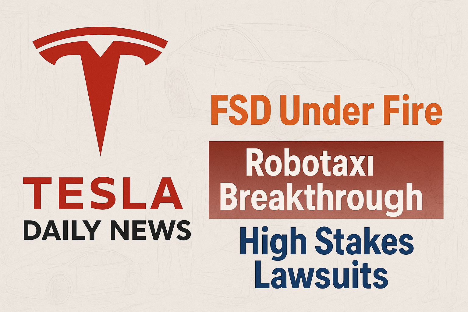 Tesla News - Stock Surge, FSD Breakthroughs, and Legal Storms episode artwork