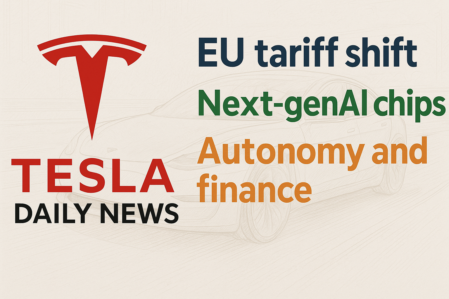 Tesla News - EU Tariffs, AI5 Chips, FSD Debate & New Financing episode artwork