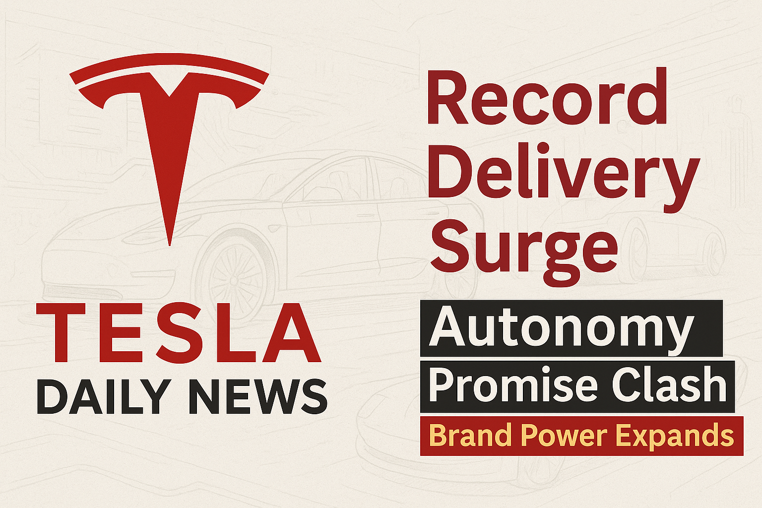 Tesla News - Record Deliveries, Autonomy Risks, Lifestyle Brand episode artwork