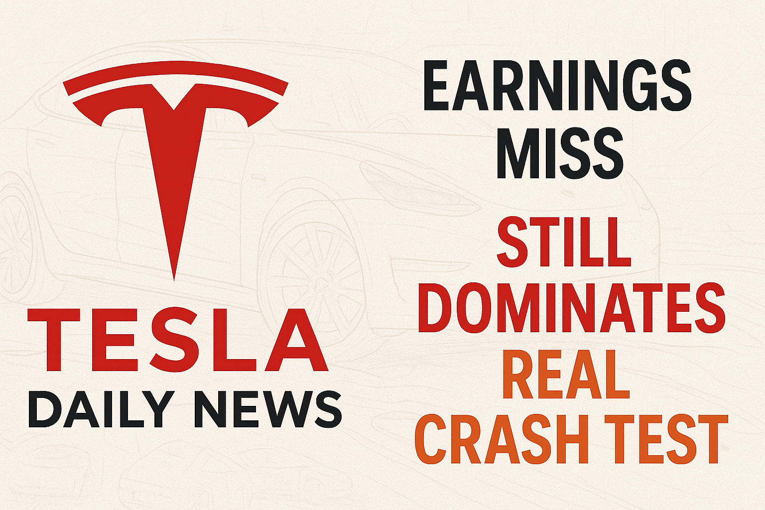 Tesla News - Earnings Miss, Battery Health, Cybertruck Safety, Model Y Value episode artwork