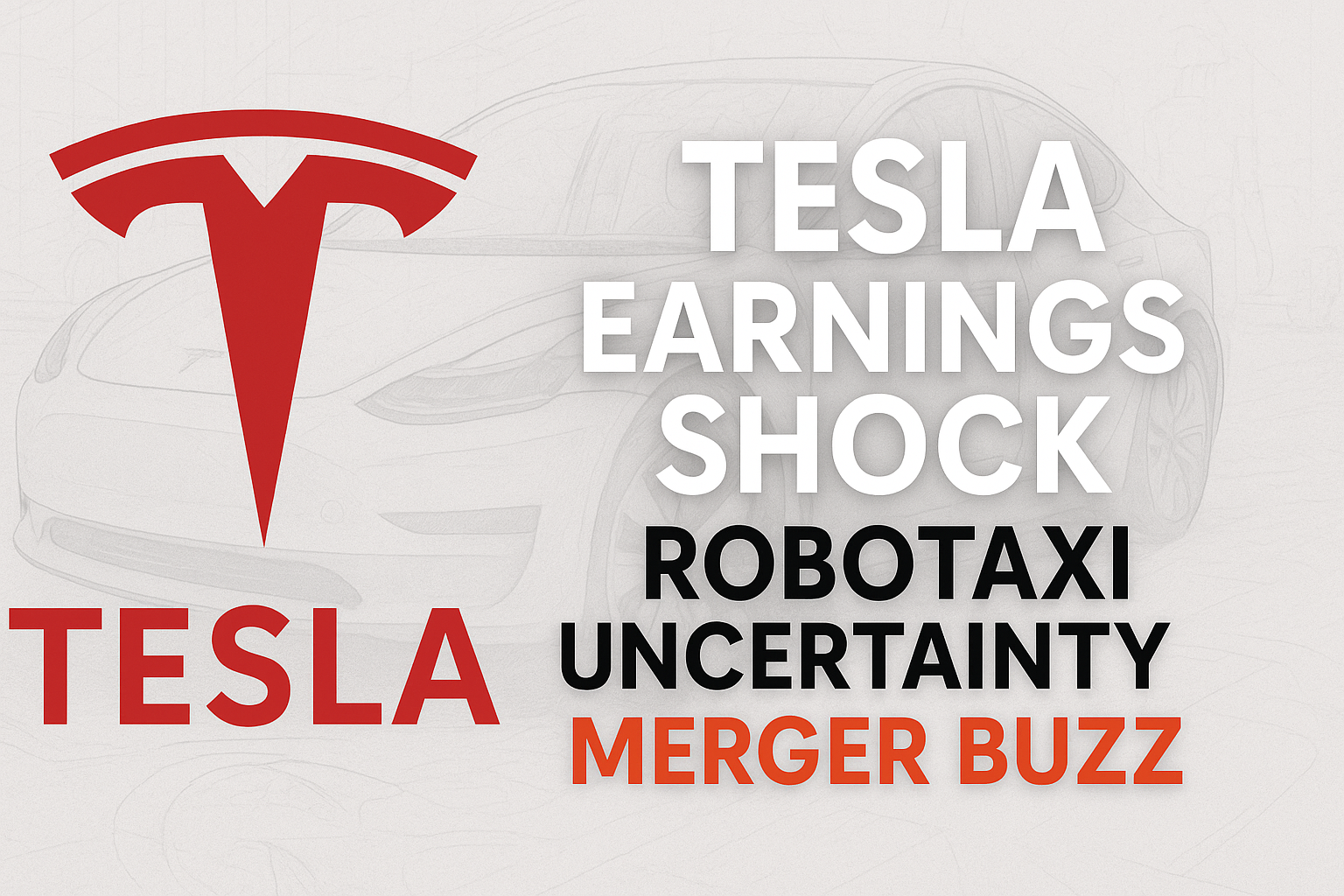 Tesla News - Earnings Miss, Stock Plunge, Robotaxi Delays, SpaceX Merger Buzz episode artwork